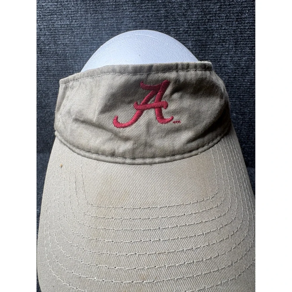 Alabama Crimson Tide Visor OC Sports Khaki Tan Adjustable Hat NCAA Roll Tide